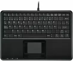 Klaviatūra Perixx Klaviatūra PERIBOARD-510 H PLUS USB su laidu Touchpad hiszpański išdėstymas