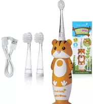 Brush-baby ŠEPETĖLIS BABY_Wild Ones ultragarsinis dantų šepetėlis vaikams 0-10 Tiger