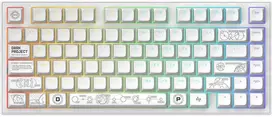 Klaviatūra Dark Project ALU81A Terra Nova Baltas, G3MS Moonstone Switch, RU