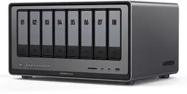 Serveris „UGREEN NASync DXP8800 Plus“ 8 skyrių NAS 0/8 SATA + 0/2 M.2 SSD, 2x 10GbE, 8GB RAM