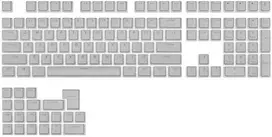 Klaviatūra Royal Kludge Pudding PBT Keycaps - (129 vnt., Pilkas, PBT, ISO, ANSI, UK išdėstymas)