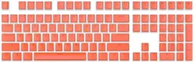 Klaviatūra Royal Kludge Pudding PBT Keycaps - (104 vnt., Dark Oranžinis, PBT, ANSI, UK išdėstymas)