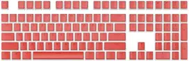 Klaviatūra Royal Kludge Pudding PBT Keycaps - (104 vnt., Raudona, PBT, ANSI, UK išdėstymas)
