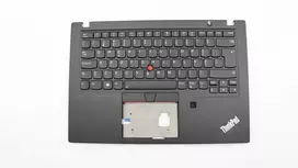 Klaviatūra Lenovo C-Cover Portuguese w/ su pašvietimu KBD and FPR, Juodas