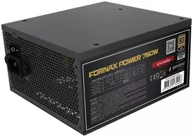 „Gembird CCC-PSUGOLD-750W“ maitinimo blokas „Fornax Power 750W“ aktyvus PFC 12 cm ventiliatorius 80+ aukso