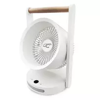 LTC Ventiliatorius STALINIAM STALIUI SU MEDINE RANKENA, GREIČIO LYGIS, SU NAKTINE LEMPUTE, EKRANAS, ĮKROVIMO INDIKATORIUS, USB C ĮKROVIMAS, 10W, 3600 mAh, 6,4''