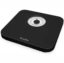 Terraillon Nautic, Mechaninės asmeninės svarstyklės, 150 kg, 1kg, Juodos, Stačiakampės, Plastikinės
