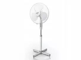 Ventiliatorius LTC PS pastatomas ventiliatorius, 16 colių, 50 W, 3 režimai, nuotolinio valdymo pultas, baltas, aukštos kokybės