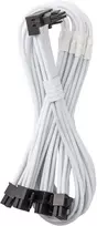 CableMod C-Series Pro Bridged Connection Cable – Variant B, 90°, 16-Pin to 4x 8-Pin PCIe, baltos spalvos