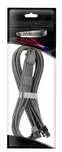 „CableMod C-Series Pro ModMesh 12V“ 2x6 kabelis, su apvalkalu, 16 kontaktų į 2x 8 kontaktus, skirtas „Corsair Type 4“ ir „3“ maitinimo šaltiniams – anglies pluošto, 60 cm