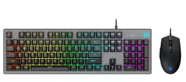 HP KM300F Klaviatūra žaidimams ir pelė USB / ENG / 6400DPI / RGB