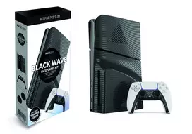 Maxx Tech PS5 plonos priekinės plokštės + valdiklio priekinės plokštės – juoda banga