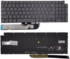 Klaviatūra - DELL Inspiron 5584 5590 5593 5594 5598 Apšviesta JAV Išdėstymas Juoda/Pilka