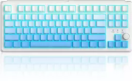 Klaviatūra Magegee SKY87 Baltas&Mėlyna Gradient, RGB, Mėlyna Whale Switch, US