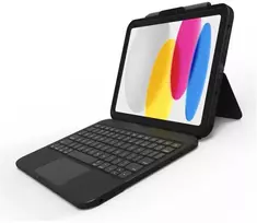 Klaviatūra ZAGG „Tough Keys“ – „Apple“ – „iPad 10th Gen/A16“ – juodas – „Nordic“ (ruda B2B dėžutė), „Nordic“, jutiklinė planšetė, „Apple“, „iPad 10th Gen“, juodas, atsparus kritimams, atsparus įbrėžimams, atsparus vandeniui