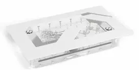 „Alphacool Apex Distroplate Dark Base Pro 901“, ARGB su „Apex“ pompa – balta