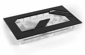 Alphacool Apex Distroplate Dark Base Pro 901 ARGB su pompą Apex juoda