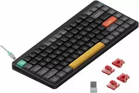 Klaviatūra Nuphy - Air75 V2 Belaidė mechaninė Klaviatūra - Belaidė Klaviatūra Mechaniczna Slim Basalt Juodas Cowberry