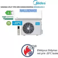 Kondicionierius Midea Breezeless-E 5.3/5.6 kW