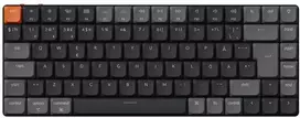 Klaviatūra Keychron K3v3 RGB Aliuminio Hot Swap QMK Keychron Low Profile 2.0 Raudona