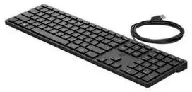 HP 320K Klaviatūra su USB jungtimi su laidu - Juodas - US/RUS