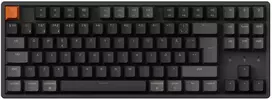 Klaviatūra Keychron K8 QMK, su laidu & Wireless, USB + RF belaidė + Bluetooth, Magnetic-mechaninė key switch, RGB LED, Juodas