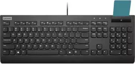 Lenovo „Smartcard“ laidinė klaviatūra II, viso dydžio (100 %), laidinė, USB, stūmoklio klavišo jungiklis, juoda