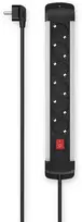 Muzikinis centras Extensioncord Hama 6-Way, Switch, Wall Mounting, 1.5 m, alu