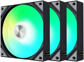 TRYX ROTA SL ARGB korpuso ventiliatorius – 3er-Pack, 120 mm, juodos spalvos
