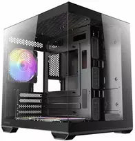 Antec korpusas Antec 0-761345-10217-9 Apsauga ir laikikliai mini bokštiniams kompiuteriams Juodas