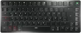 CHERRY KW X ULP 2.0 MINI, klaviatūra - juodas, DE-išdėstymas, Cherry MX Ultra Low Profile Tactile