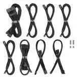 CableMod C-Series Pro ModMesh Cableset for Corsair RMi, RMx ir RM PSU – juodos spalvos