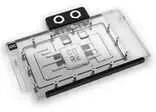 „Alphacool Core GeForce RTX 5080“ ir „5070 Ti TUF GPU Vanduo“ aušinimas, ARGB, su galine plokšte · akrilas