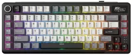 Royal Kludge L75 RGB Knight Juodas belaidė klaviatūra | 75%, Hot-swap, rusvai gelsvas switches, US