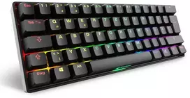 Sharkoon SKILLER SGK50 S4 Gen2, Gaming-klaviatūra - juodas, DE-išdėstymas, Gateron Geltona