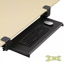Klaviatūra Ištraukiamas klaviatūros dėklas, C spaustuko tvirtinimas, Ergonomiškas dizainas