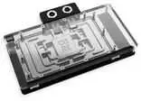 „Alphacool Core GeForce RTX 5090 Solid/AMP GPU Vanduo Block“, ARGB, su galine plokšte – akrilas