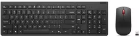 Klaviatūra Lenovo 4X31R64462, viso dydžio (100 %), belaidis, radijo dažnių belaidis ryšys + „Bluetooth“, žirklinis mygtukinis jungiklis, juodas, pridedama pelė