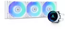Chieftec CLC-360-RGB-W kompiuterio aušinimo sistema Kompiuterio dėklas Viskas viename skysčio aušintuvas 12 cm Baltas