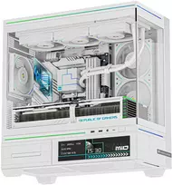 Thermalright TL-M10 Vision PC Case, Mini Case, mATX, RGB, Tempered Glass – baltas