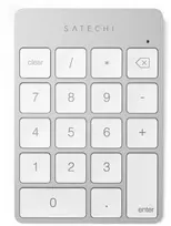 Klaviatūra Satechi Slim Belaidė klaviatūra - aluminiowy klaviatūra numeryczna Bluetooth (sidabrinis)