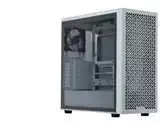 „Cooler Master Elite 502 Baltas Lite“ korpusas, permatomas šoninis skydelis, ATX, 1x 120 mm ventiliatorius, baltas