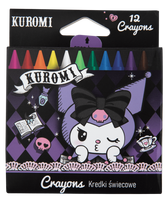 Vaškinės kreidelės KUROMI, 12 spalvų