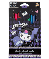 Spalvoti pieštukai KUROMI Jumbo, 12 spalvų