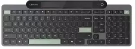 Klaviatūra Lenovo 4Y41R69500, viso dydžio (100 %), belaidis, „Bluetooth“, stūmoklio rakto jungiklis, juodas, žalias