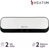 Keraminis sieninis šildytuvas Heatum Avo H2000W WIFI