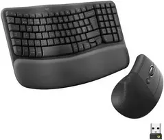 Logitech Wave & Lift Combo belaidės klaviatūros ir pelės rinkinys | 920-013633