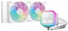 DeepCool LP240 Kompiuterio dėklas, Processor All-in-one liquid cooler 12 cm Baltas 1 pc(s)