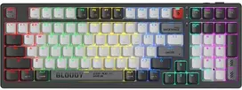 Klaviatūra žaidimams A4Tech Bloody WS98 BLMS Raudona Plus belaidė mechaninė su pašvietimu pilka