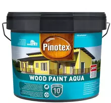 Medinių fasadų dažai PINOTEX WOOD PAINT AQUA, geltonos sp., 9 l